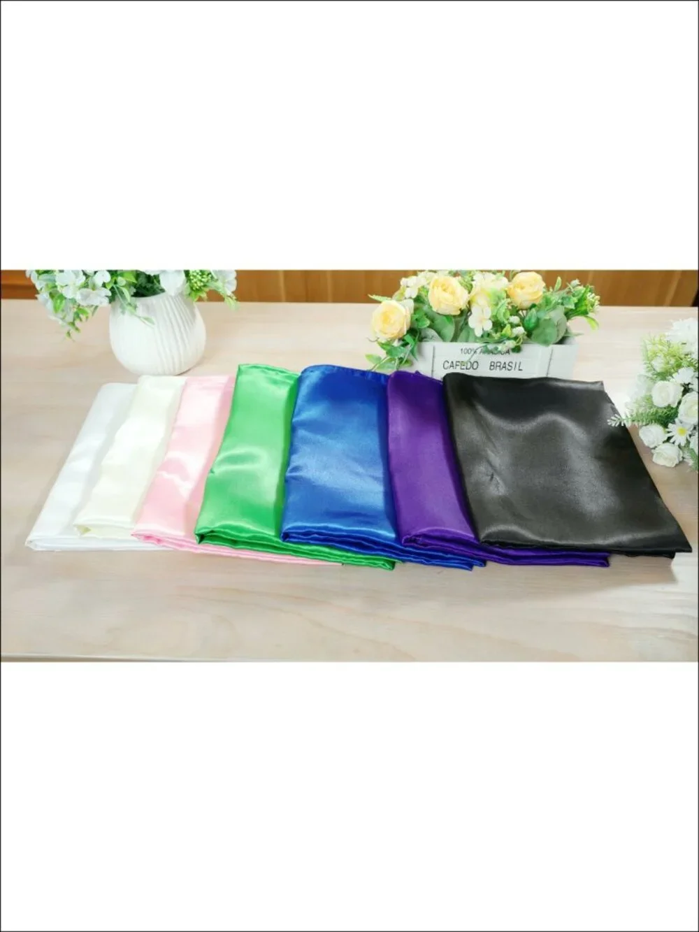 18 Pack Rectangle Tablecloths 58x102 Polyester Satin for 6ft Tables